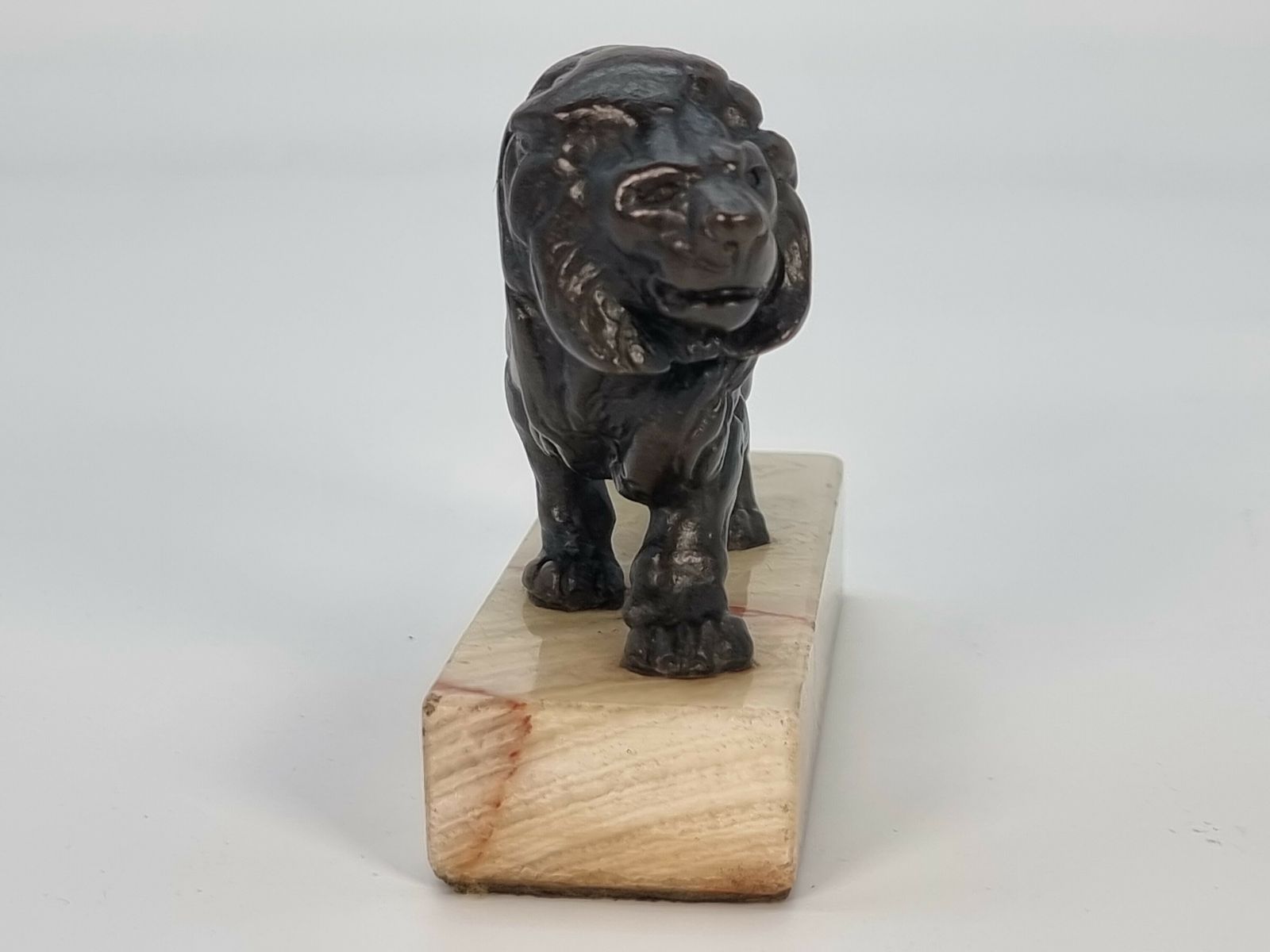 A French Late 19th Century Bronze Study Of A Prowling Lion photo buy