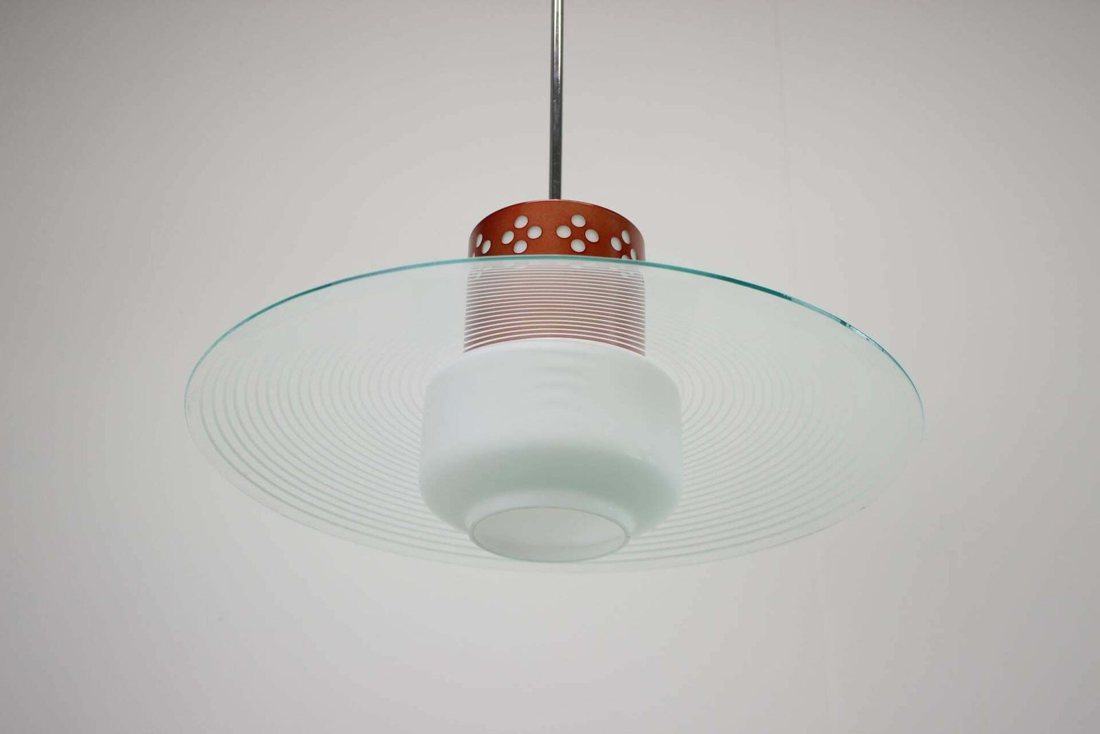 Midcentury Pendant By Valašské Meziříčí, Czech Republic, 1970s photo for sale