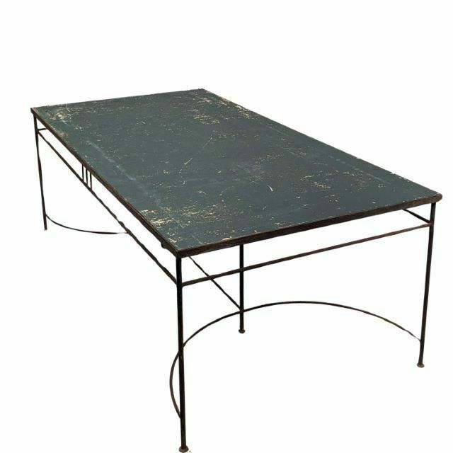 Half Moon Spacer Metal Side Table Tino Rossi photo Garden Furniture