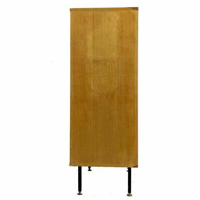 1950 Cabinet In Oak Veneer With Modular Metal Legs photo Furniture