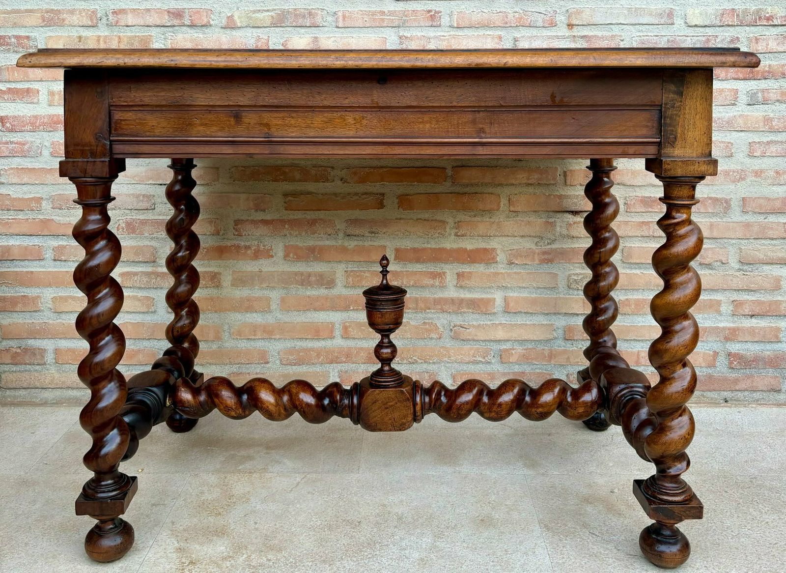 2385.0 Antique French Walnut Desk, 1800s photo