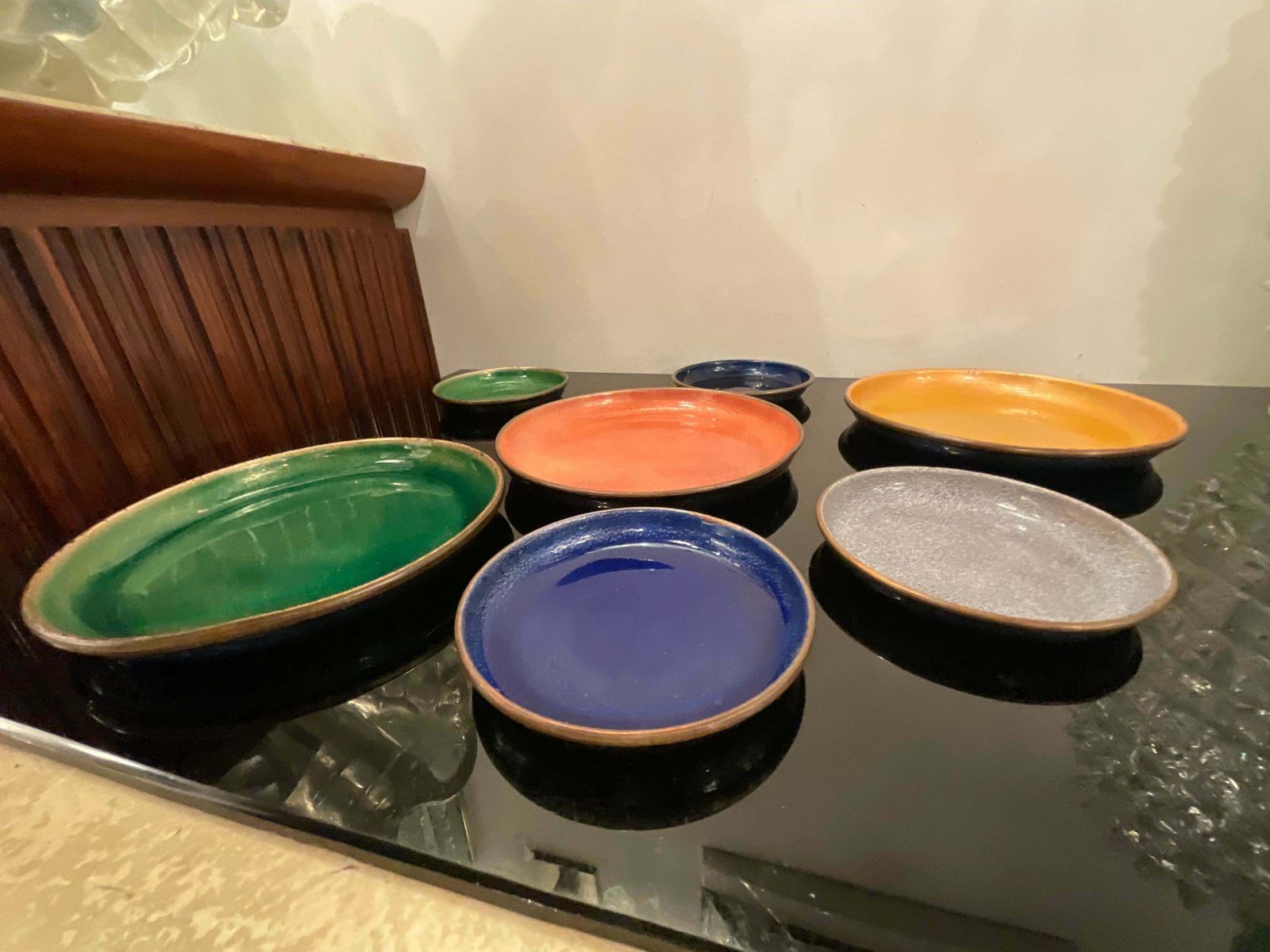 Paolo De Poli   N 7 Signed Enamels On Copper   Made In Italy photo buy