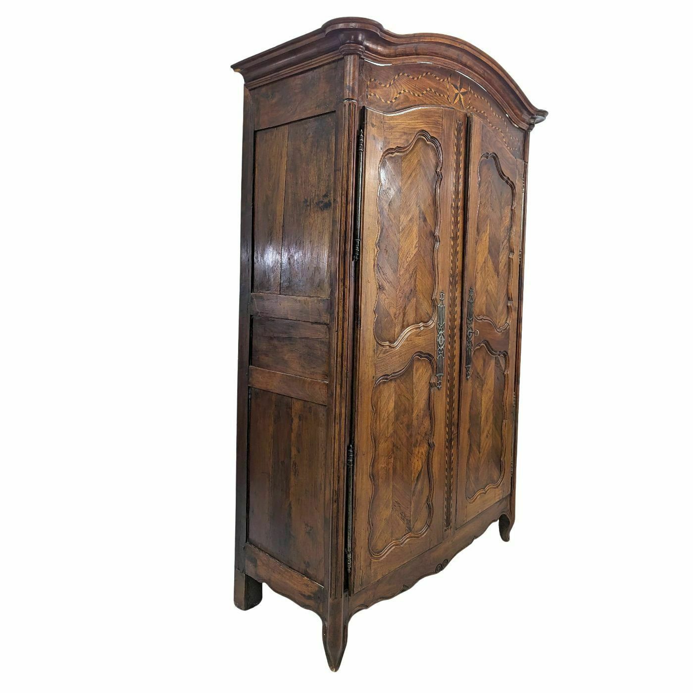 Louis XV Wedding Dauphinoise Wardrobe From The 18th Century In Walnut photo Furniture