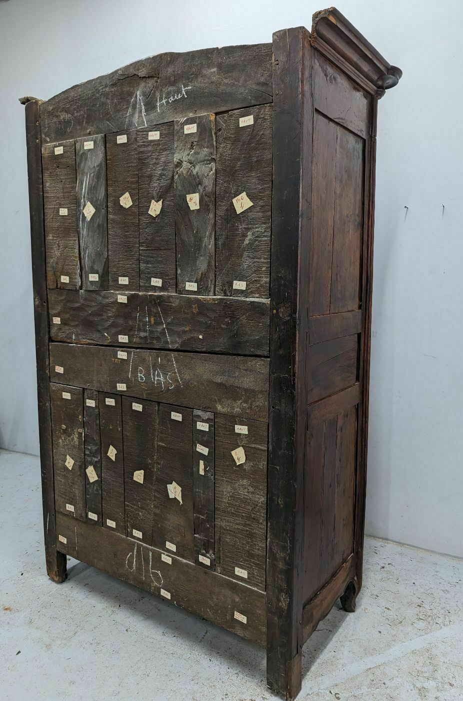 Louis XV Wedding Dauphinoise Wardrobe From The 18th Century In Walnut photo vinterior