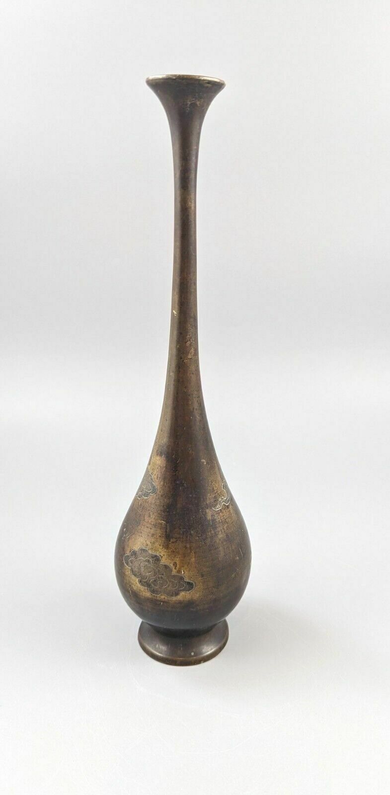 Antique Japanese Bronze Vase 19th Century, Late Mieji Period photo vinterior