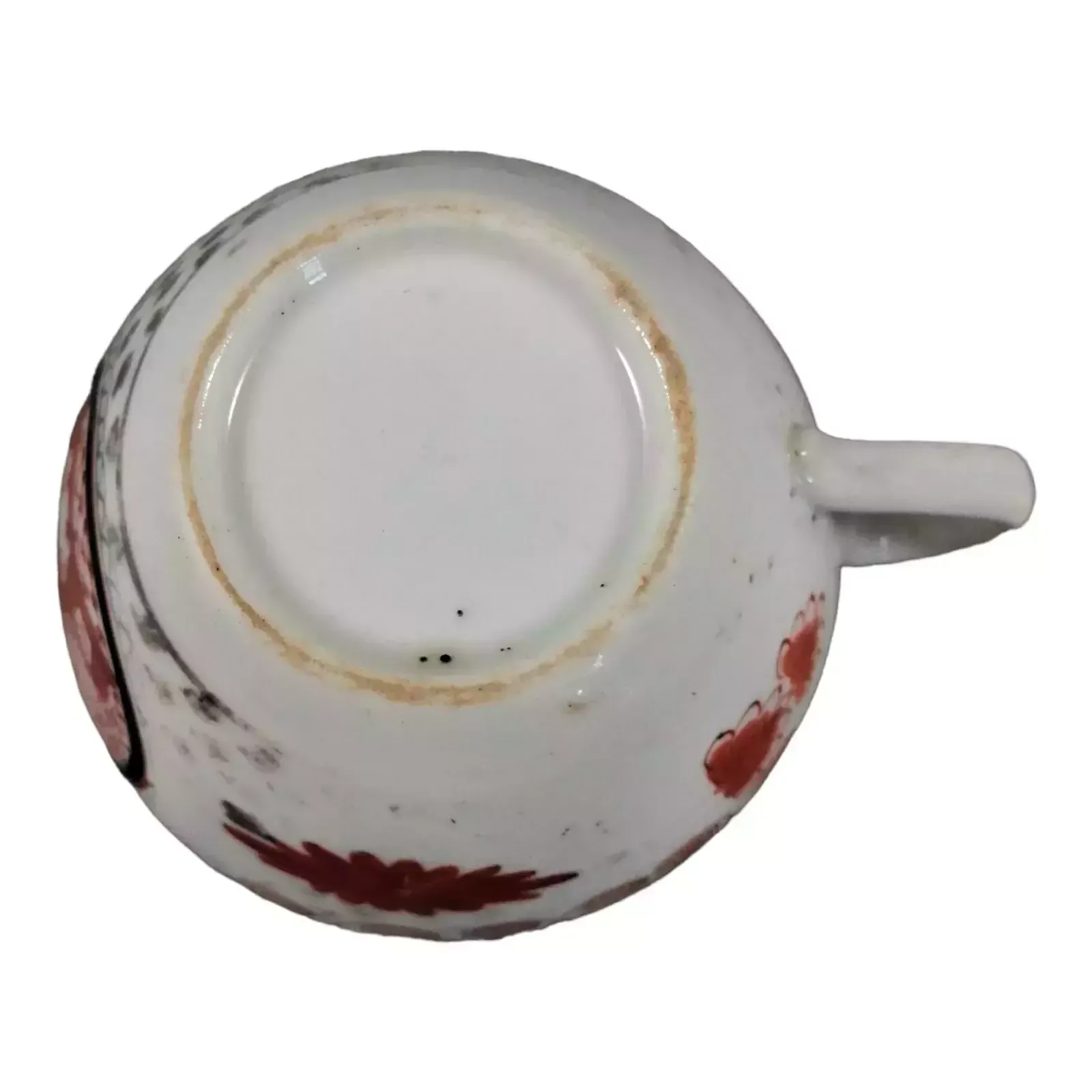 photo vinterior Rare Pattern Crazy Cow, Silver Lustre Teacup And Saucer