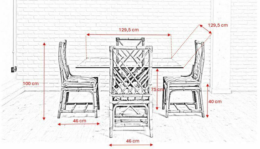 Natural Bamboo Garden Table And Chairs photo Garden Furniture