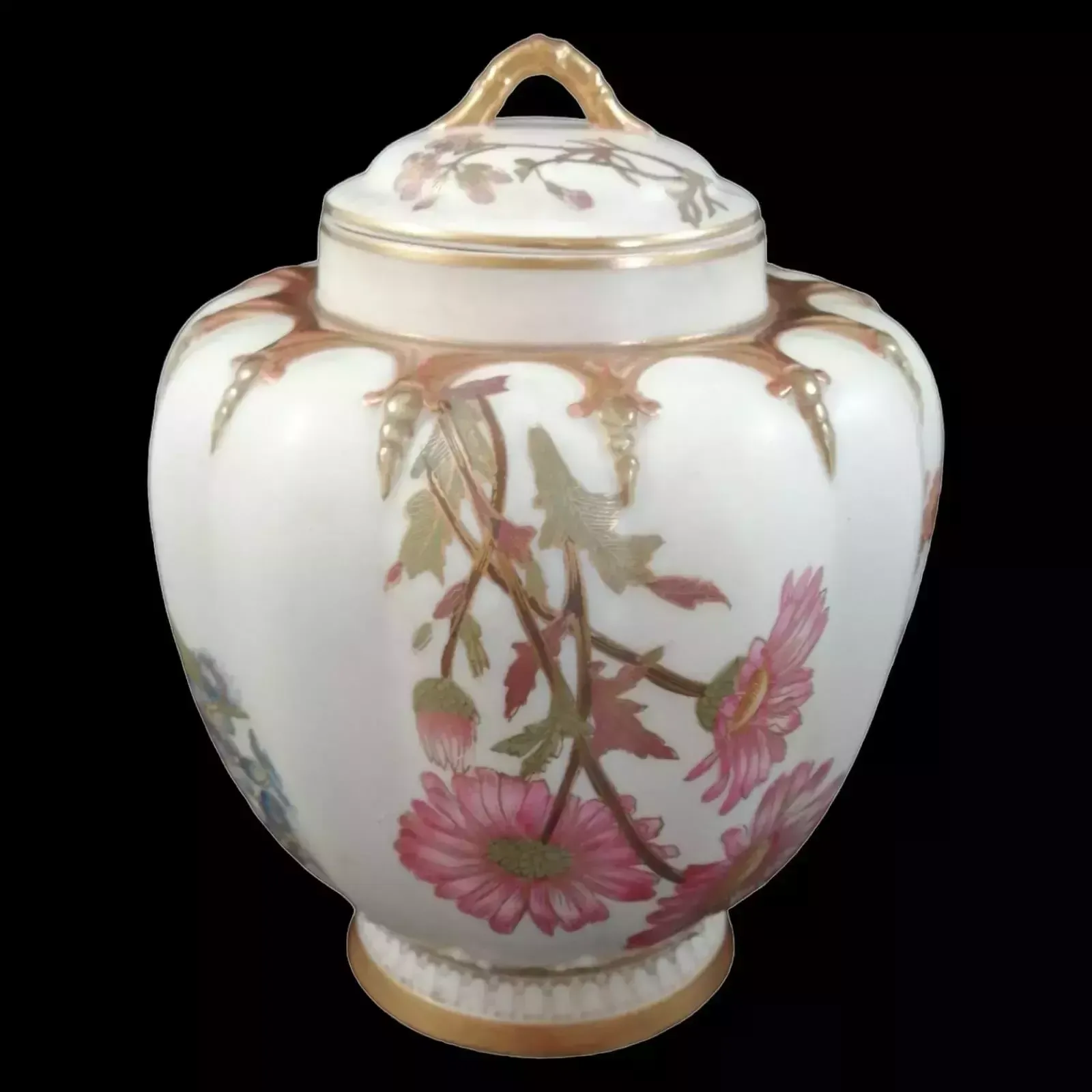 A Royal Worcester Jar And Cover For Stonier & Co., Liverpool, The Stuart ,1889 photo 250.0