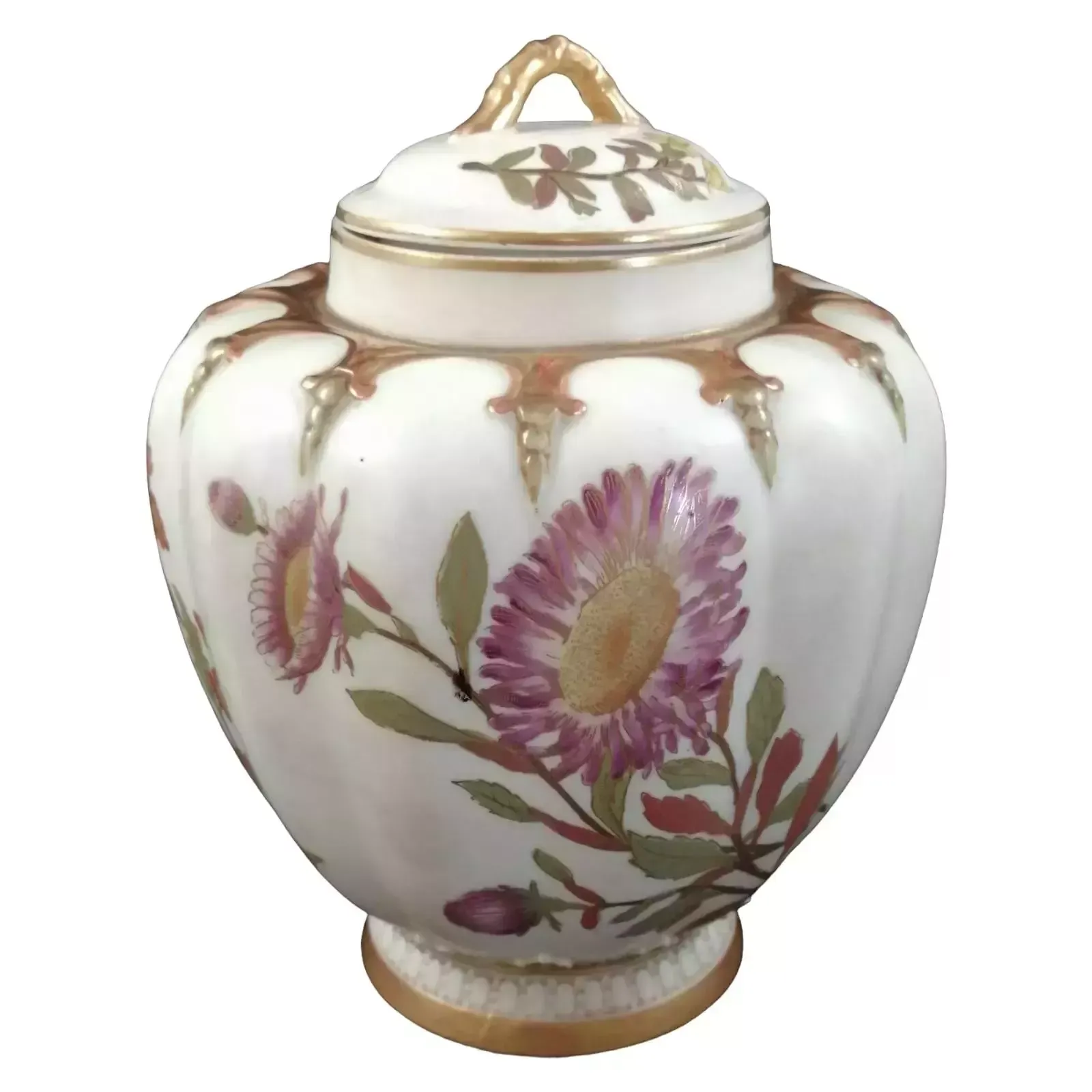 A Royal Worcester Jar And Cover For Stonier & Co., Liverpool, The Stuart ,1889 photo buy