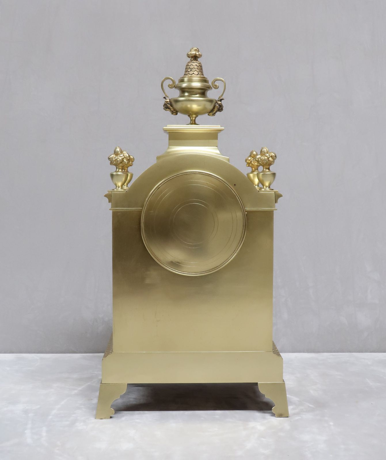 Home Decor French Brass & Gilt Antique Mantel Clock Set By A.D Mougin photo