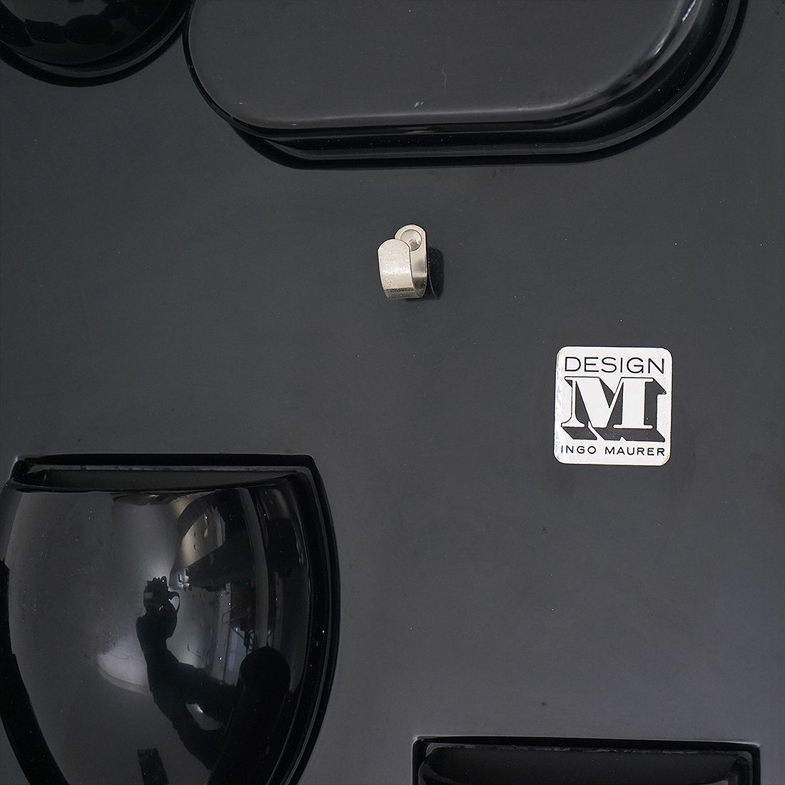 photo vinterior Black “Uten.Silo” Wall Organizer Tray By Dorothee Maurer Becker For Design M, 1960s