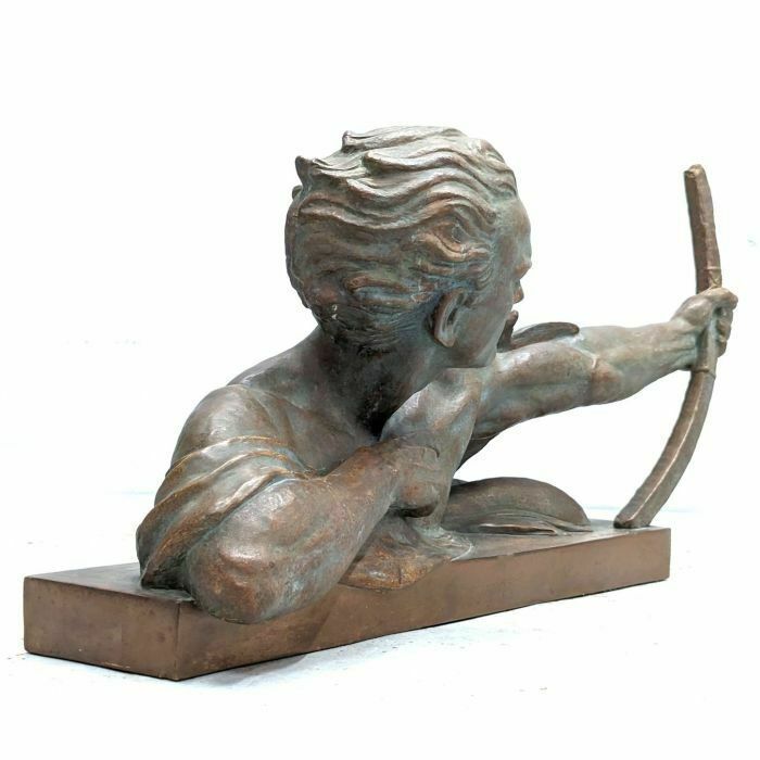 Man With Bow Italian Terracotta Cipriani Art Deco photo vinterior