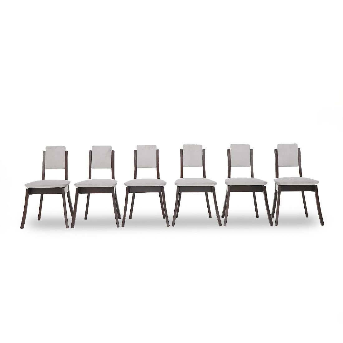6 Gray Velvet Chairs By Angelo Mangiarotti For La Sorgente Del Mobile, 1970s photo buy