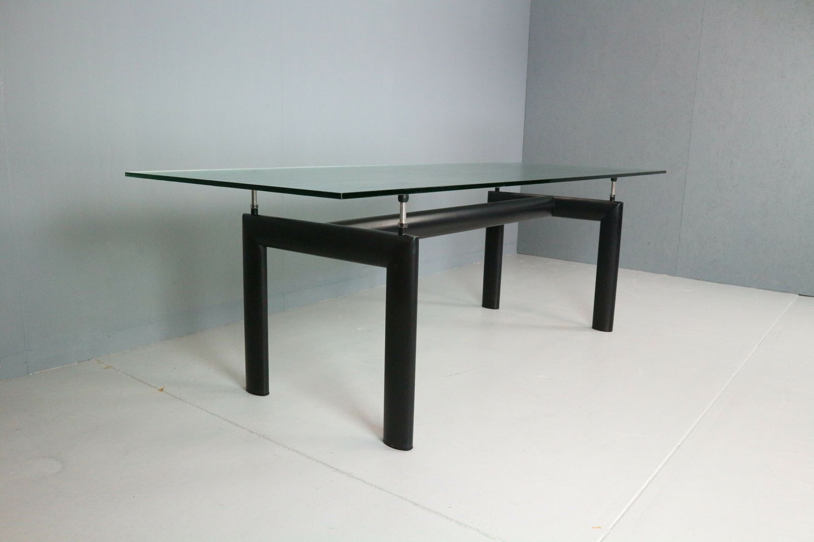 photo for sale Le Corbusier Glass Dinning Table ‘Lc6’ For Cassina, 1970s Italy