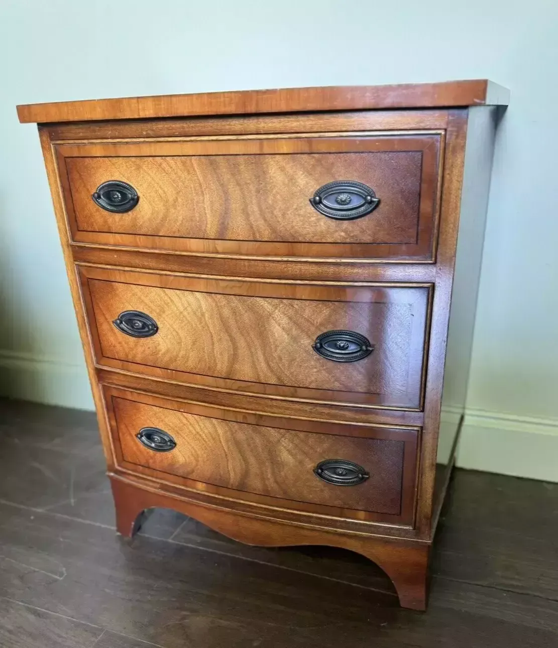 Brights Of Nettlebed Bow Fronted Chest Of Drawers photo for sale