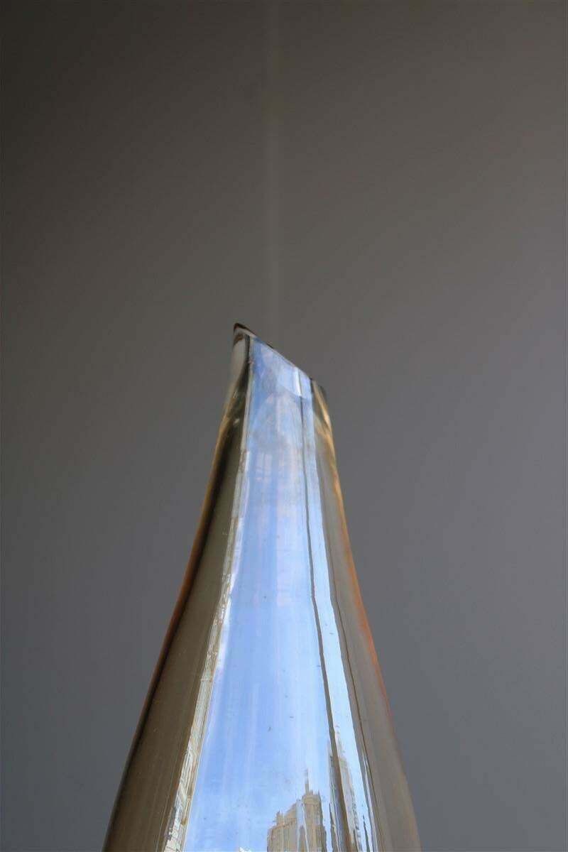 Mid Century Italian Design Chandelier In Brass And Glass Arredoluce Style photo buy