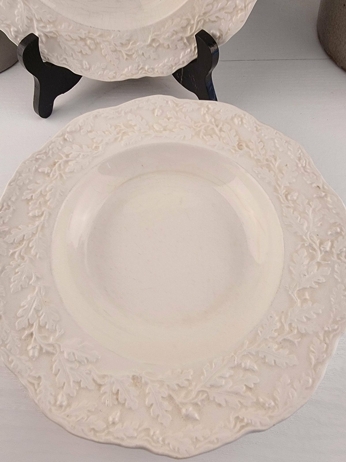 photo furniture Vintage Mason's Ironstone Dishes, Vintage Mason’s Oak Design, Vintage Ironstone Bowls
