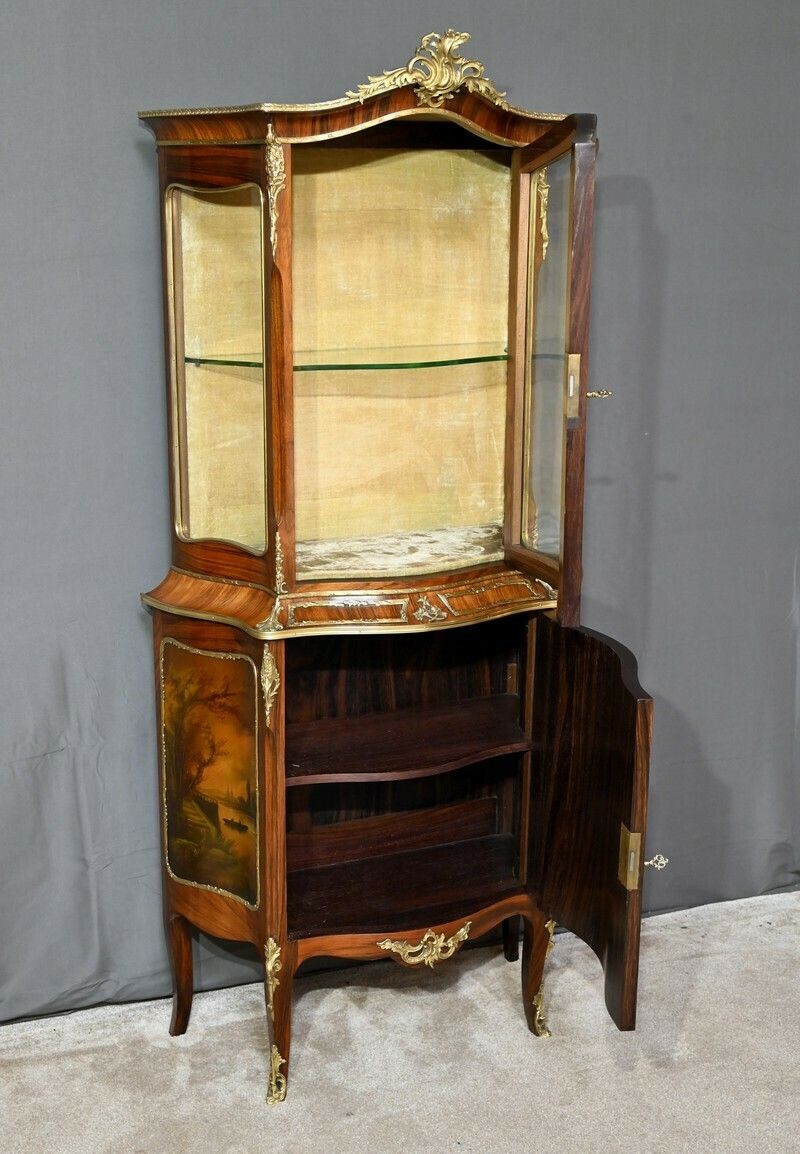Rosewood Showcase Furniture, Napoleon III Period, Louis XV/Louis XVI Style – Mid 19th Century photo Furniture