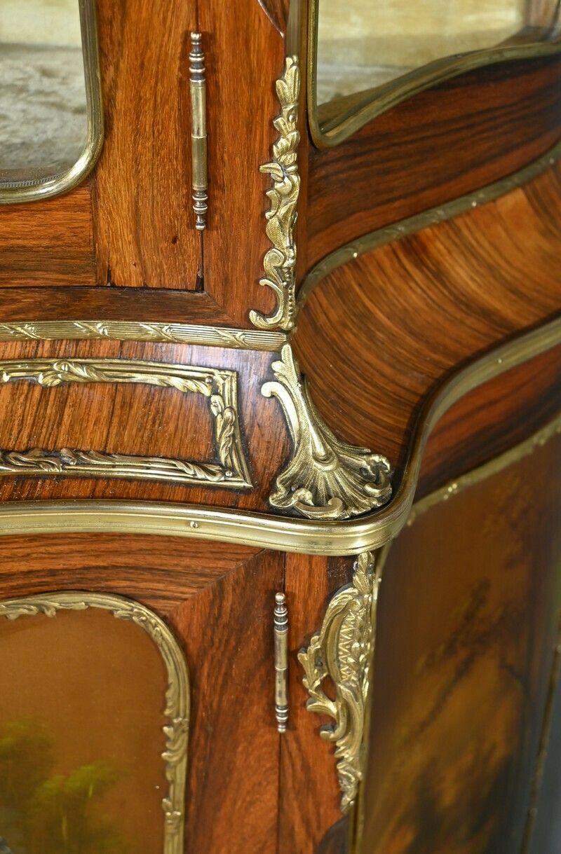 photo buy Rosewood Showcase Furniture, Napoleon III Period, Louis XV/Louis XVI Style – Mid 19th Century