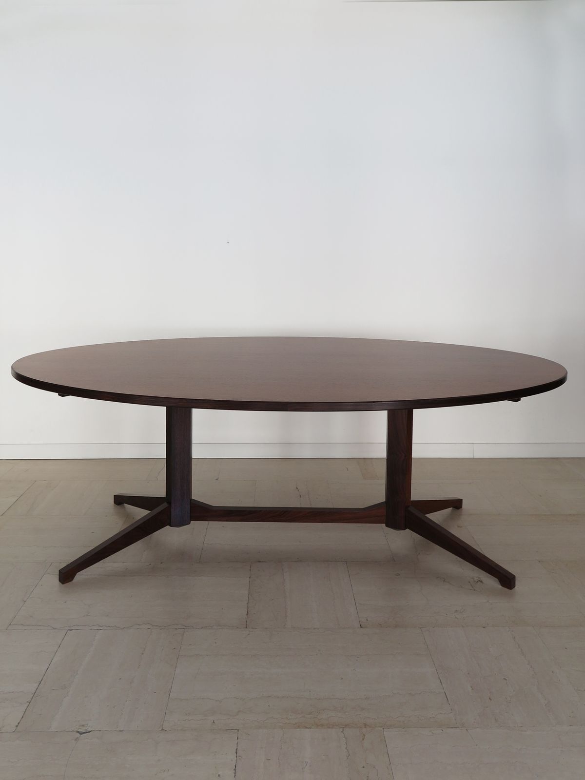 Franco Albini For Poggi Italian Walnut Dining Table Model Tl22, 1950s