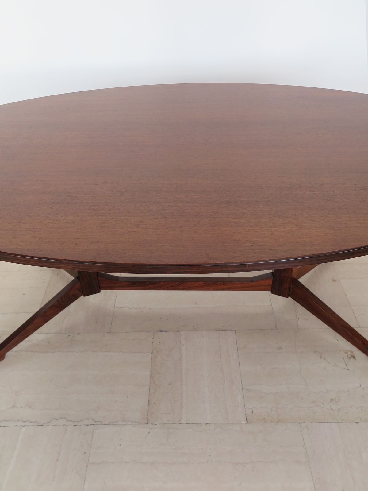 photo for sale Franco Albini For Poggi Italian Walnut Dining Table Model Tl22, 1950s