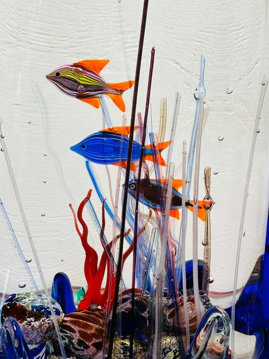 photo buy Contemporary Chinese Fish Aquarium In The Style Of Glass Studio Murano