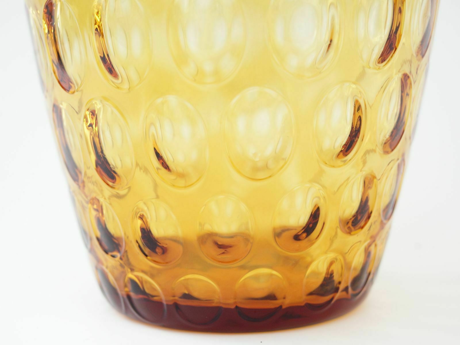 Amber Czechoslovakian Glass Vases From Egermann, 1990s photo vinterior