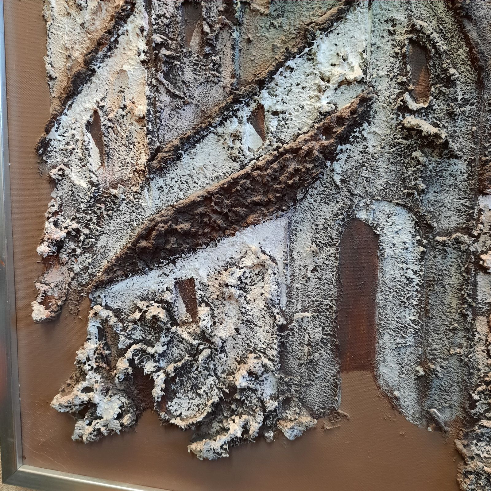 Interlocking Houses 3d By Carlos De Mijas  Mixed Media Painting On Canvas Spanish Artist photo 225.0