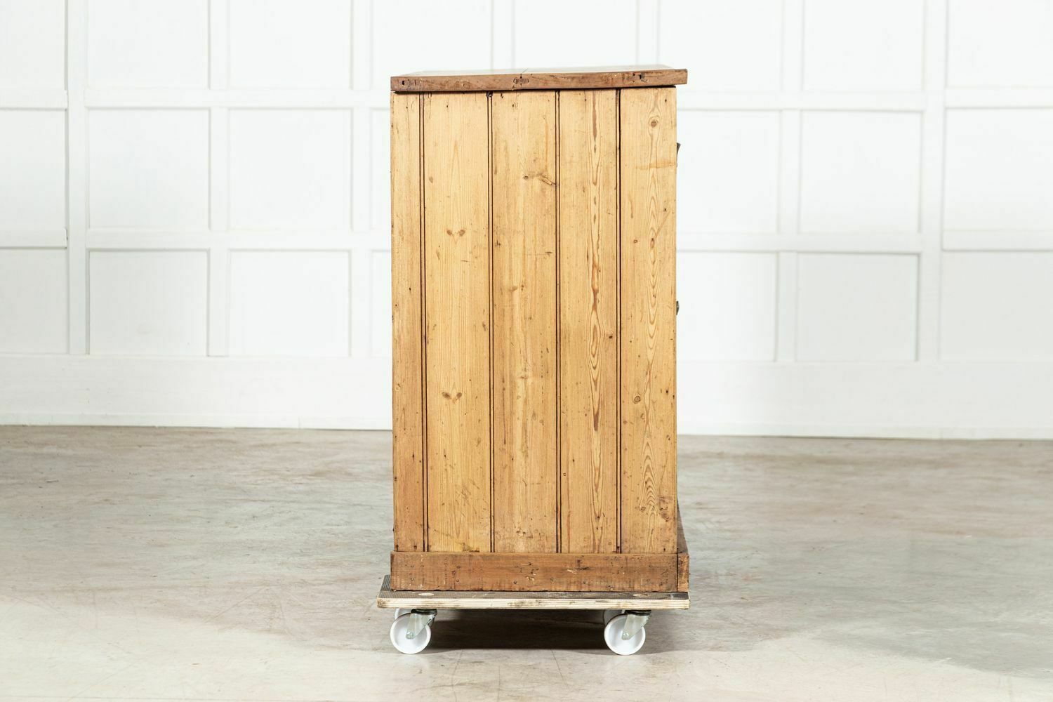Large 19thc English Pine & Oak Dresser Base photo buy
