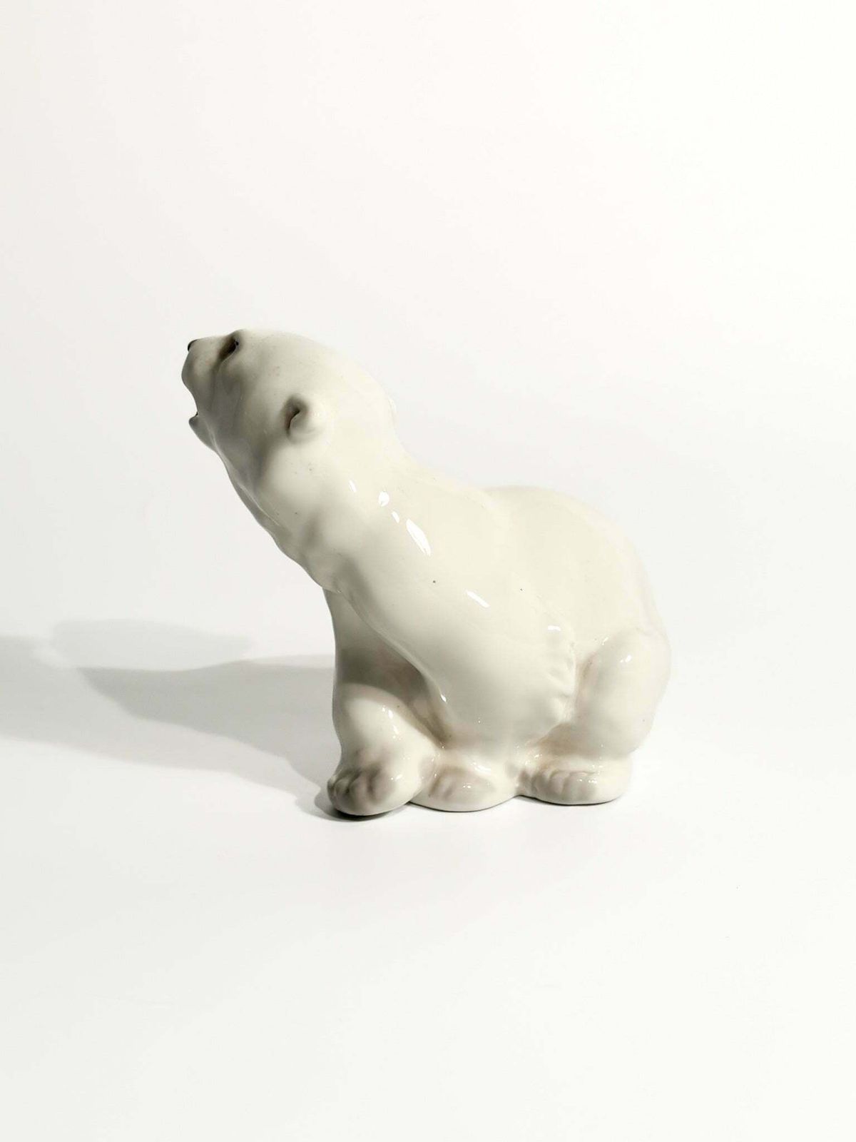 Russian Ceramic Polar Bear Figurine From The 1950s photo furniture