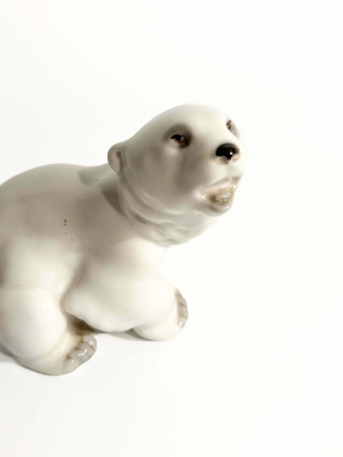 Russian Ceramic Polar Bear Figurine From The 1950s photo for sale