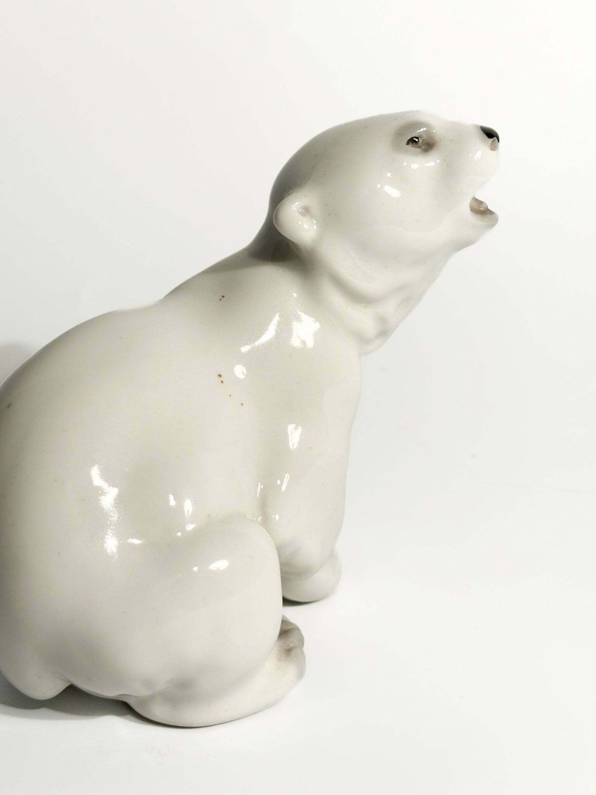 Russian Ceramic Polar Bear Figurine From The 1950s photo buy