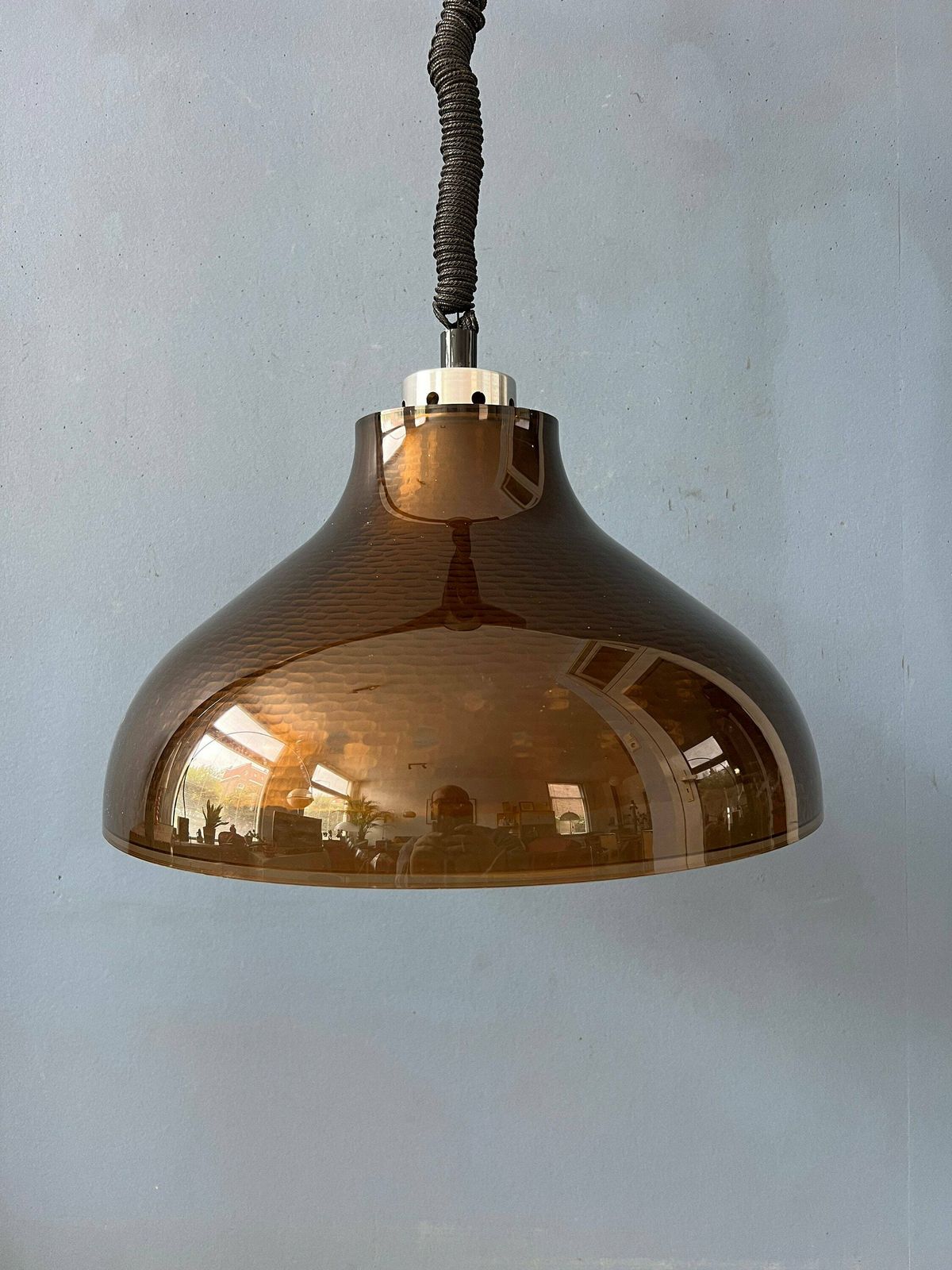 Acrylic Glass Mid Century Space Age Ufo Pendant Lamp photo buy