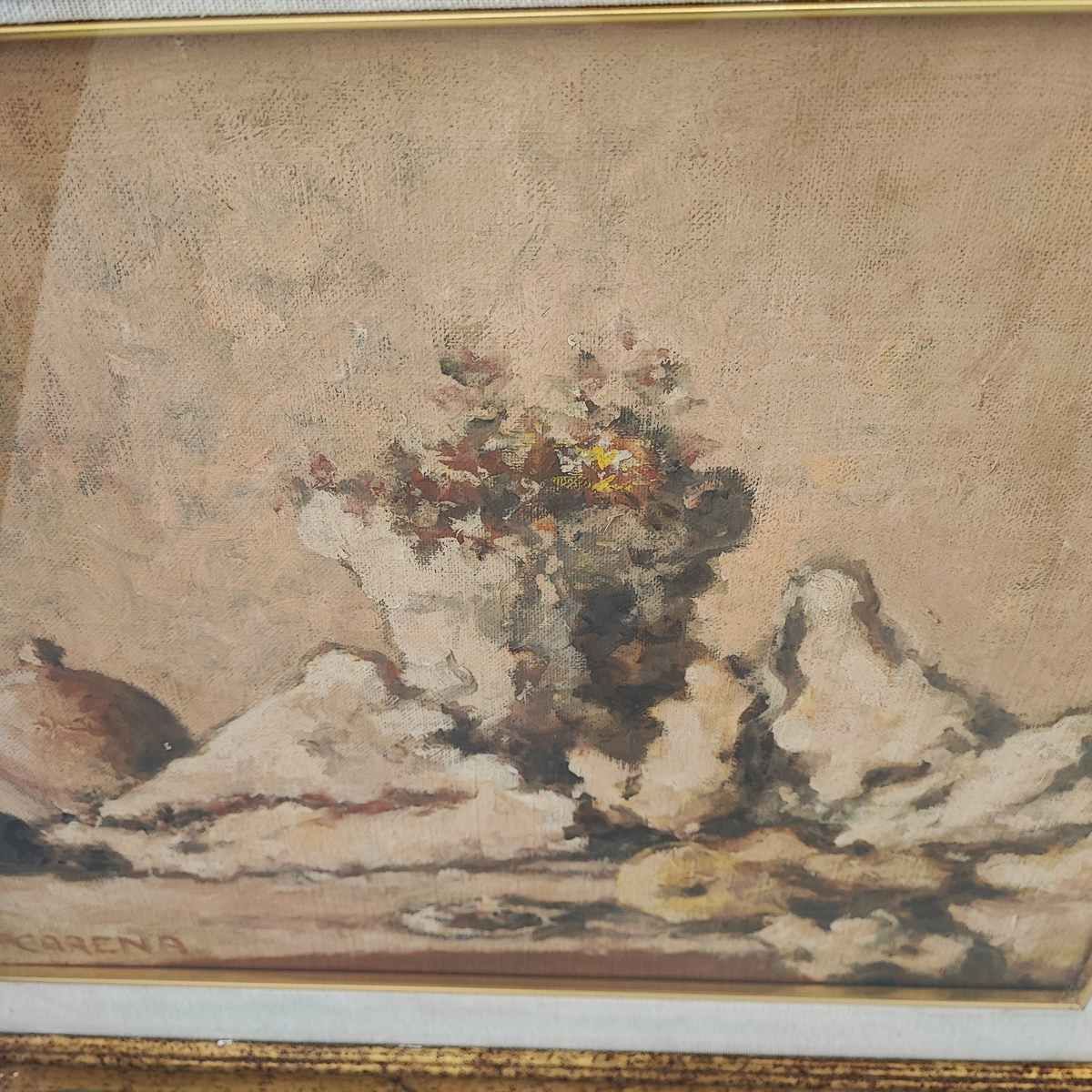 Oil Painting On Canvas By Felice Carena, 1959 photo for sale