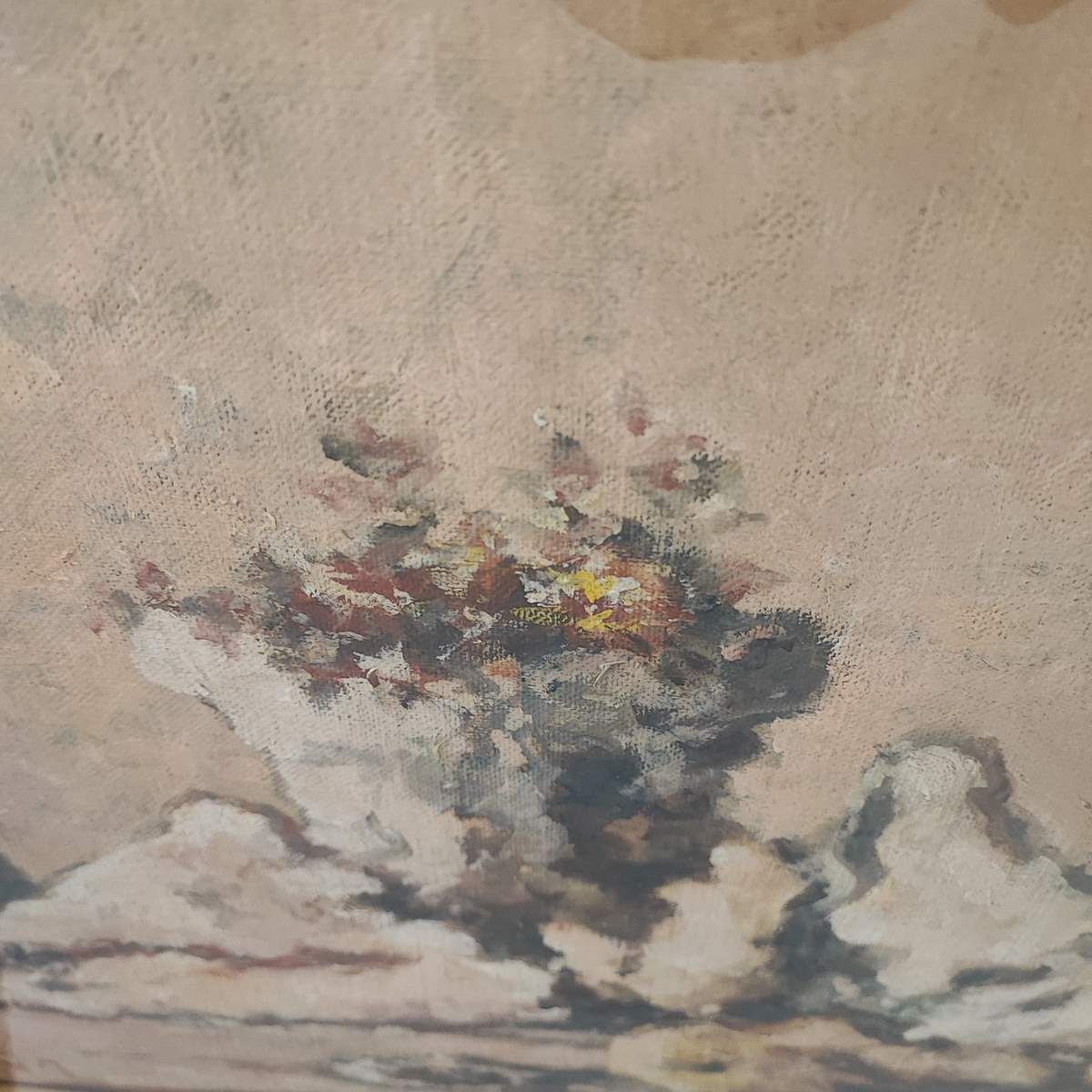 Oil Painting On Canvas By Felice Carena, 1959 photo buy