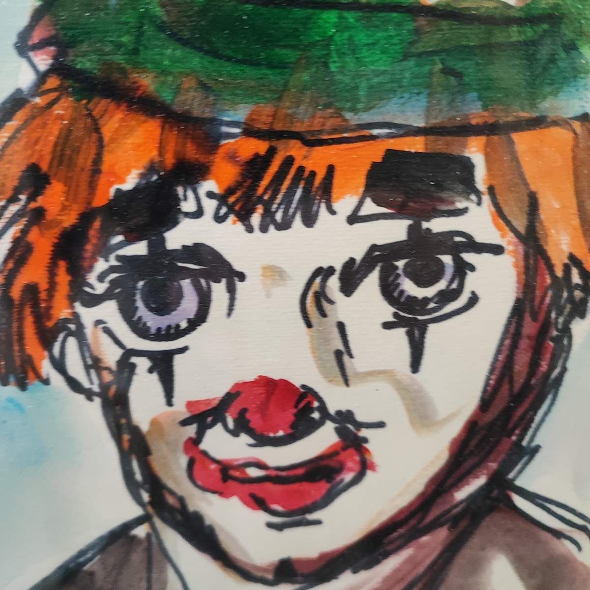 Work By Romano Mussolini Mixed Media, Eyes Controlling The Claum With Tie photo vinterior