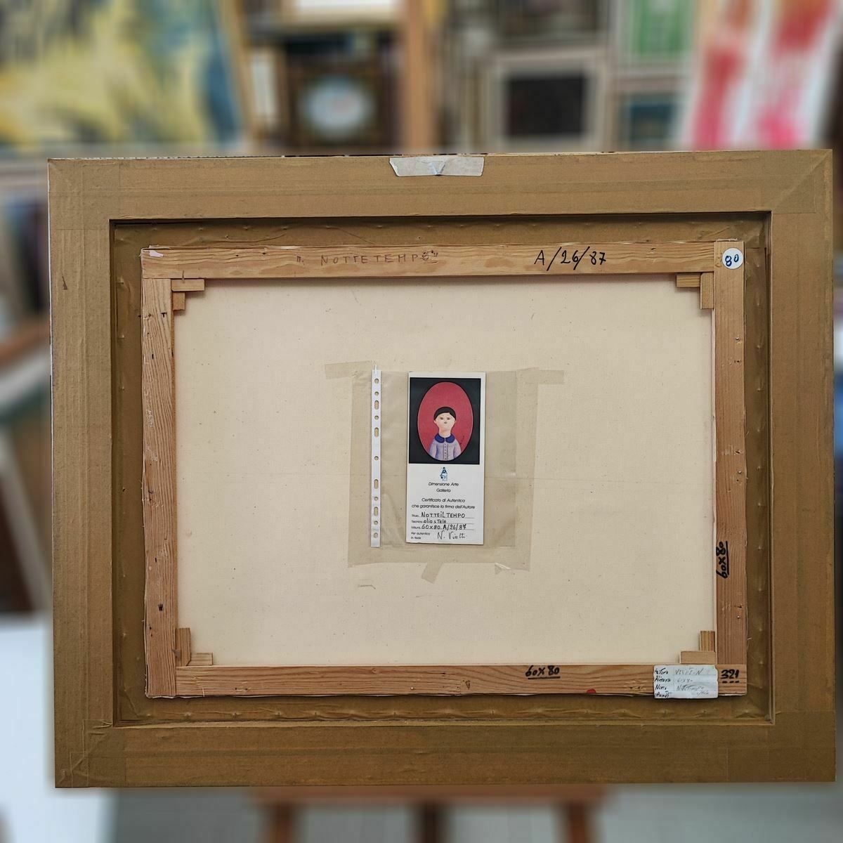 Work By Nicola Vietti, Oil On Canvas photo vinterior