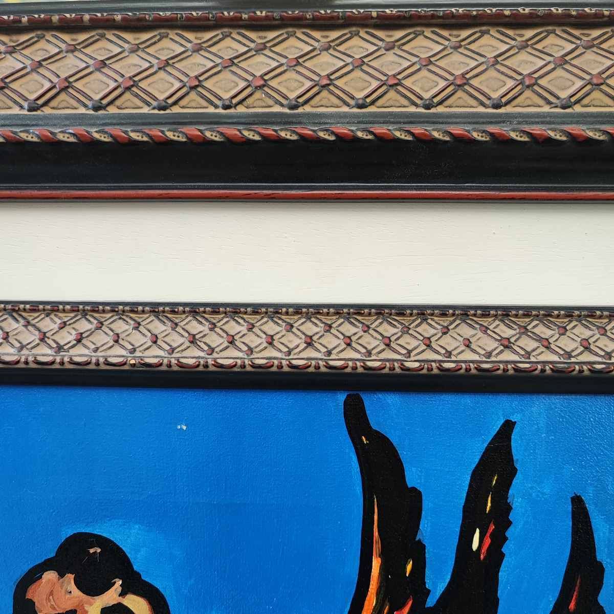 Acrylic Painting On Canvas On Canvas Max Hamlet, Innocent Tenth Sail" Annp 1987 Tribute To Francis Bacon photo buy