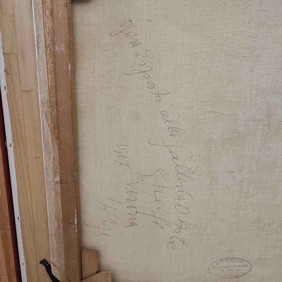 Work By Domenico Purified Oil On Canvas 1967 photo buy