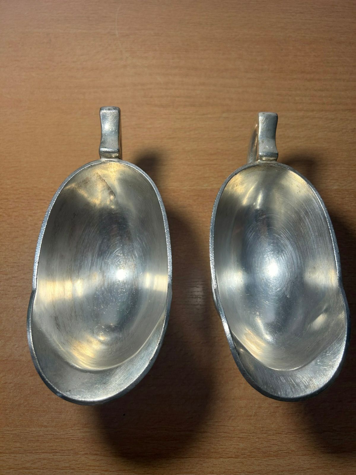 Antique German Sternegg Schaffhausen Gebruder Hepp Exclusiv Silver Plated Creamer Gravy Boat / Set Of 2 photo furniture