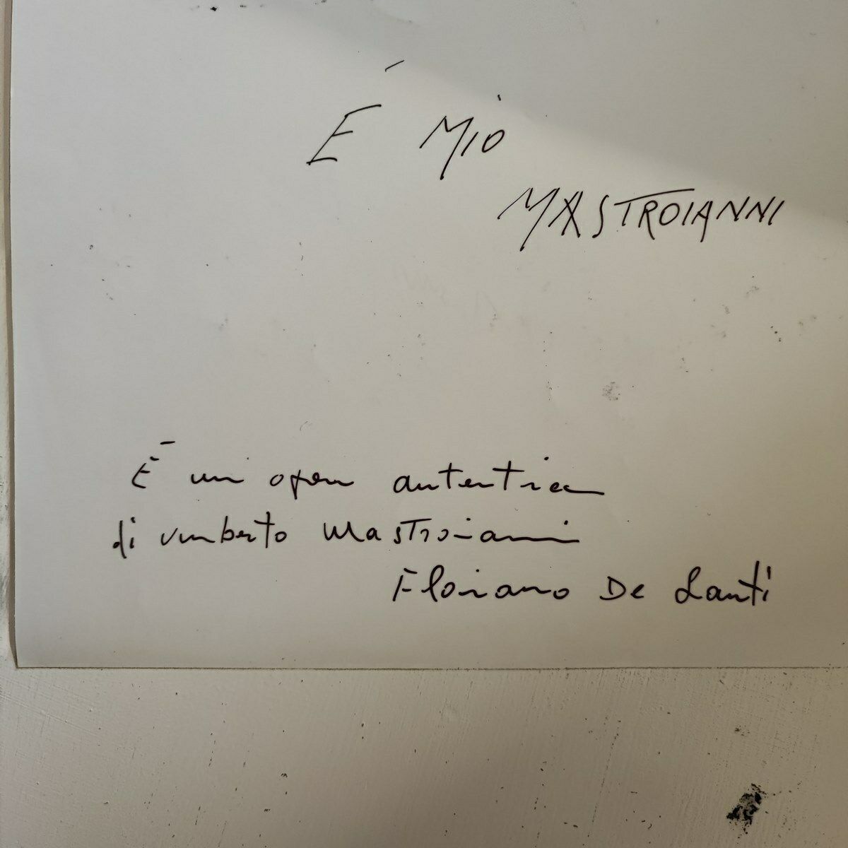 photo buy Compositieschilderij Op Karton Van Umberto Mastroianni, My Mastroianni, 1975