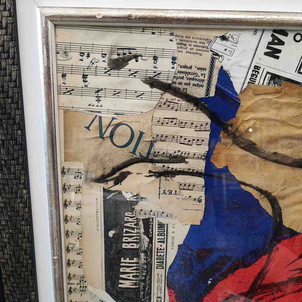 Mixed Media Painting On Canvas By Carmassi Arturo Year 1976, Arles Cd photo furniture