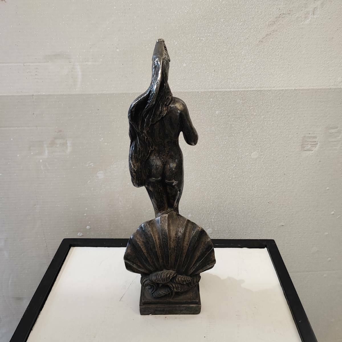 photo for sale Silver Plated Bronze Sculpture Max Hamlet, Venus By Botticelli Year 1992