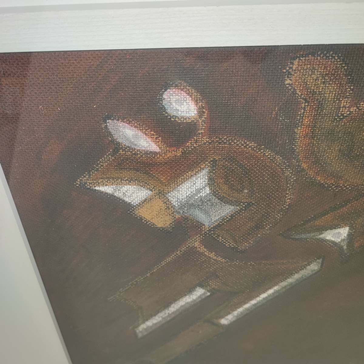 Oil Painting On Cardboard By Umberto Mastroianni, 1993 photo Art