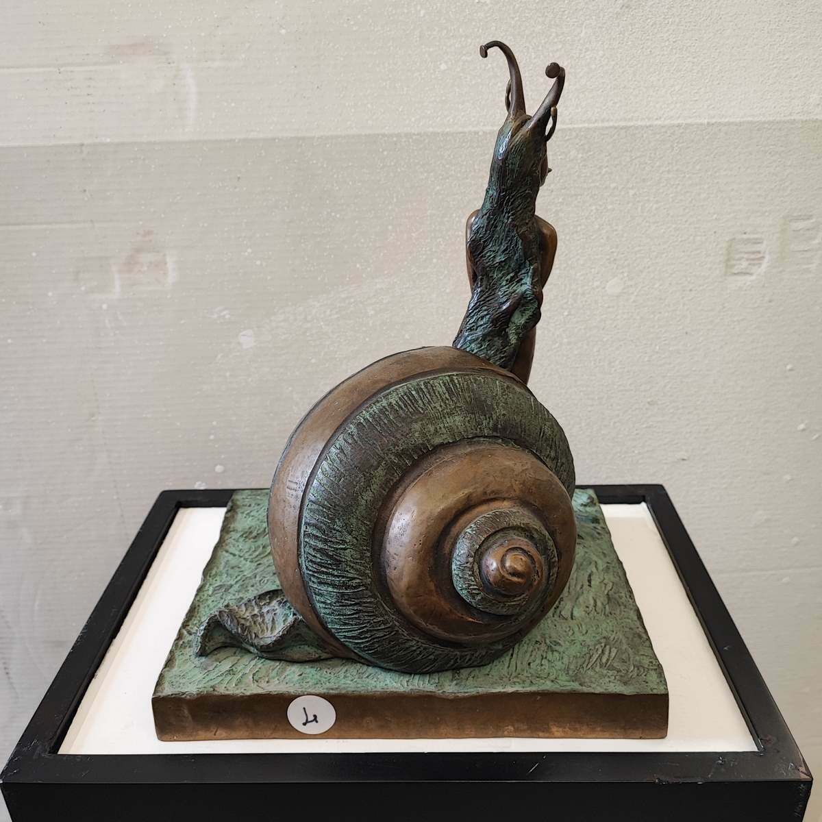 Art Patinated Bronze Sculpture Max Hamlet, Superstar Snail, Year 1991 photo