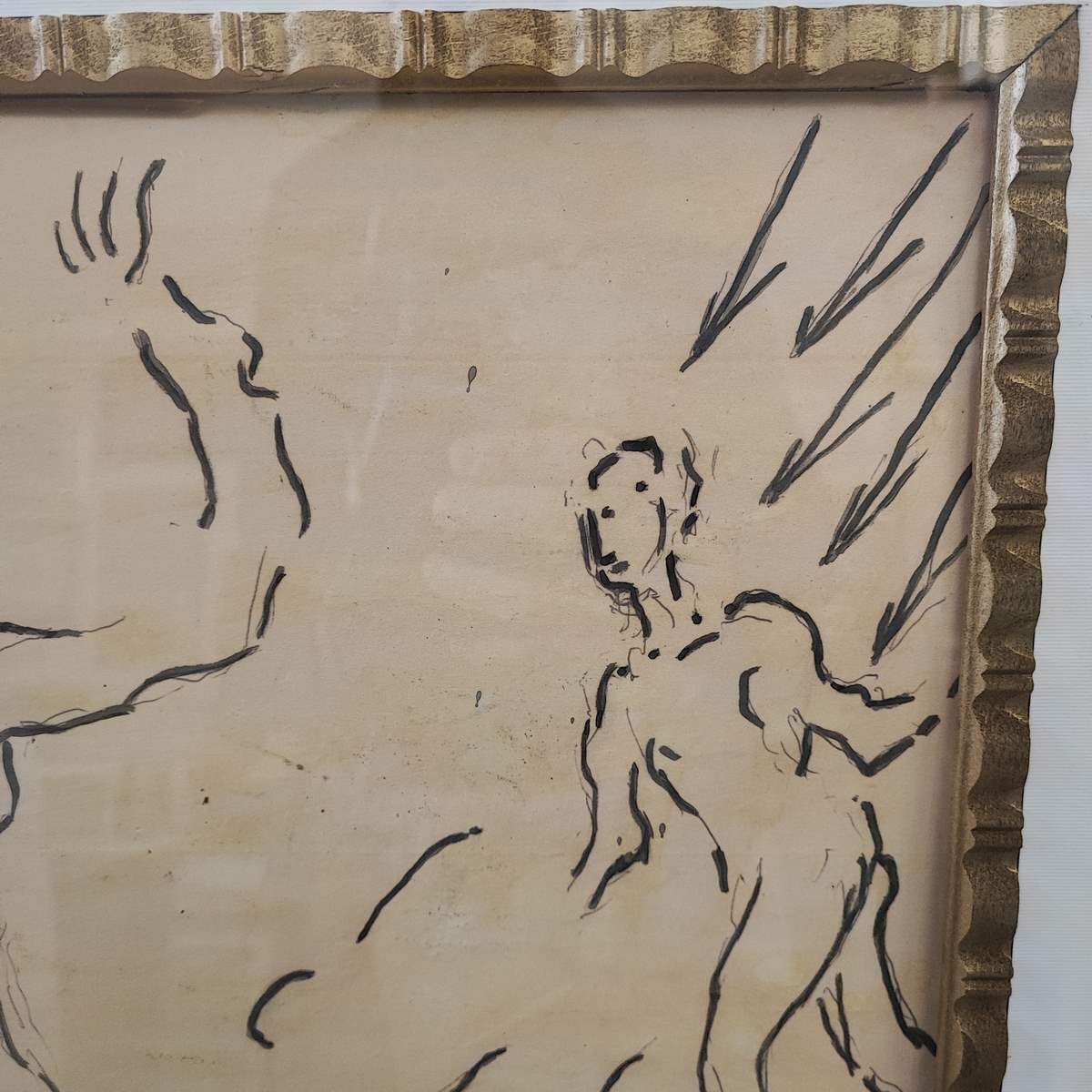 Work Of Virgiliogui Autograph Ink Technique Spatialism, The Mother photo furniture