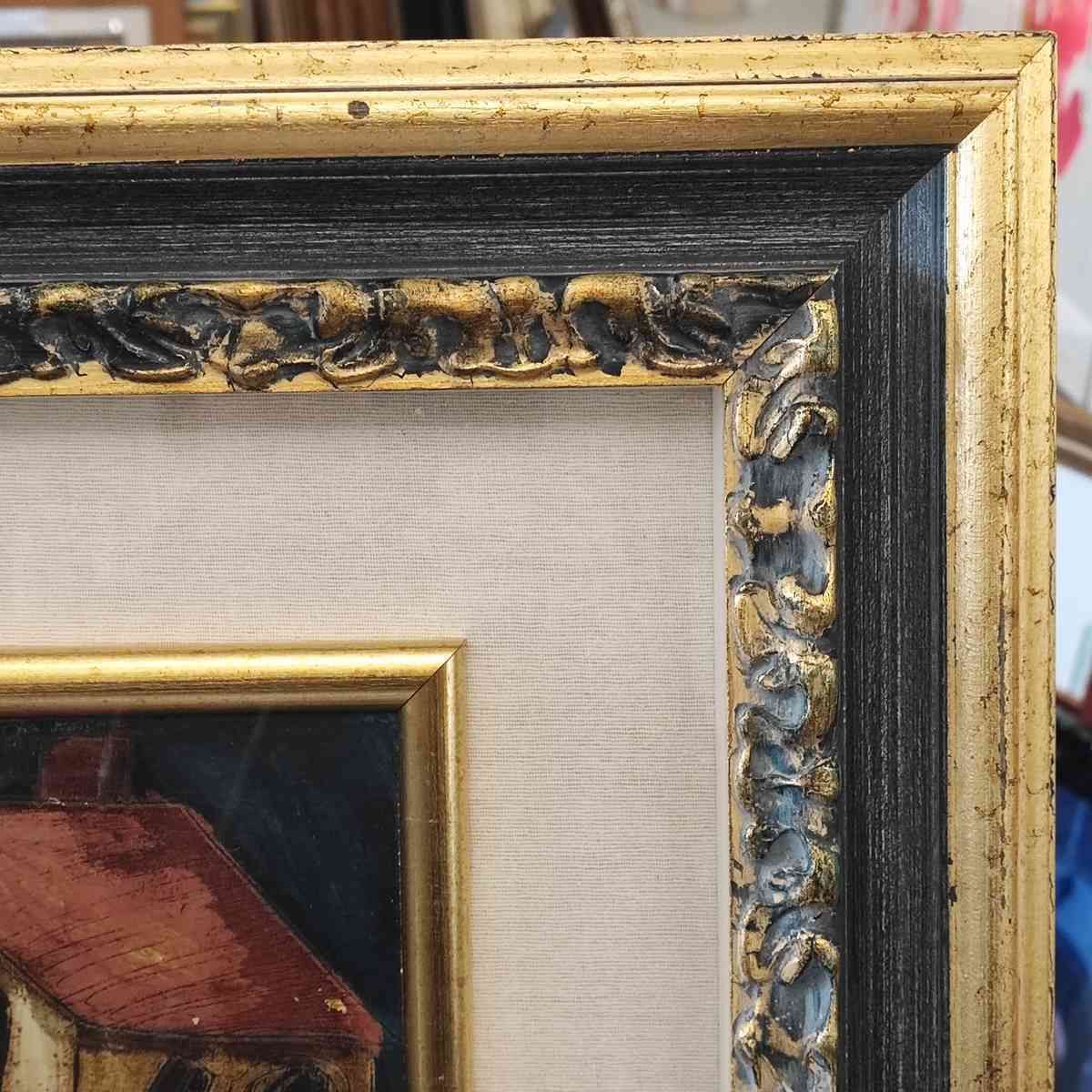 Work By Beppe Serafini Oil On Cardboard, The Sailor's Rest 1980 photo buy