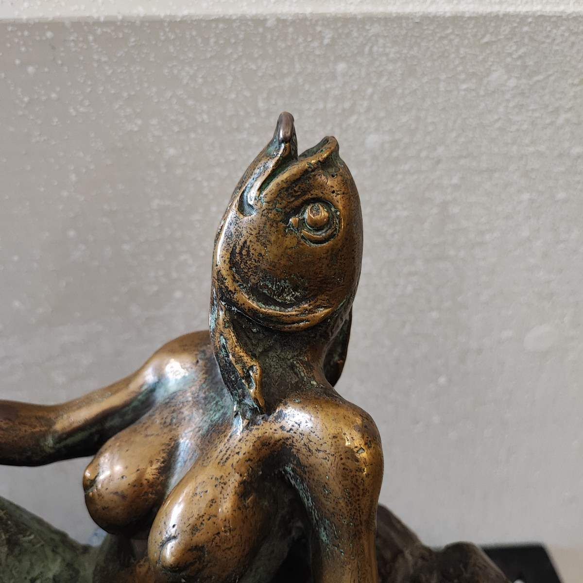 Patinated Bronze Sculpture Max Hamlet, The Song Of The Sirens Year 1992 photo furniture