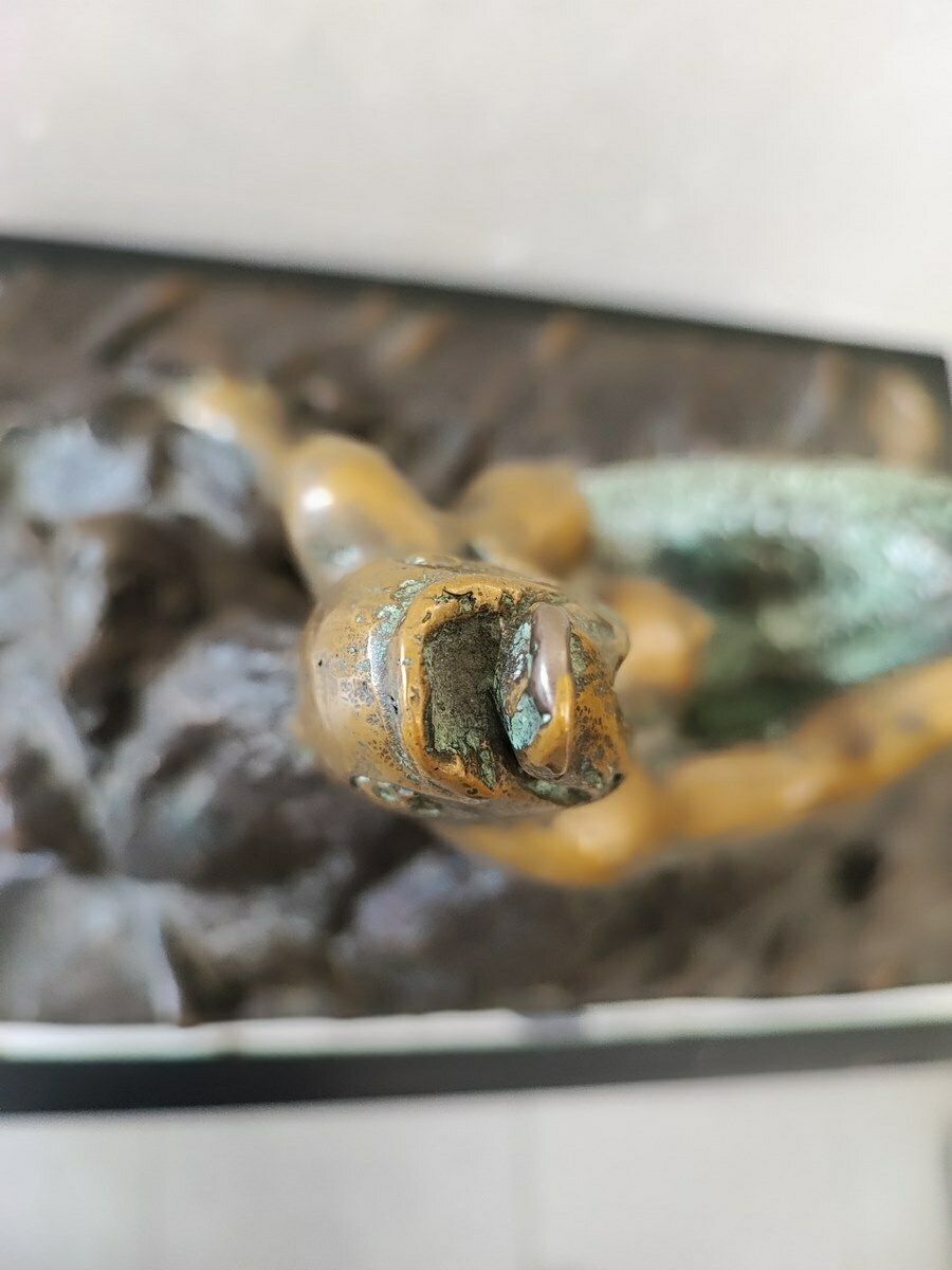 photo vinterior Patinated Bronze Sculpture Max Hamlet, The Song Of The Sirens Year 1992