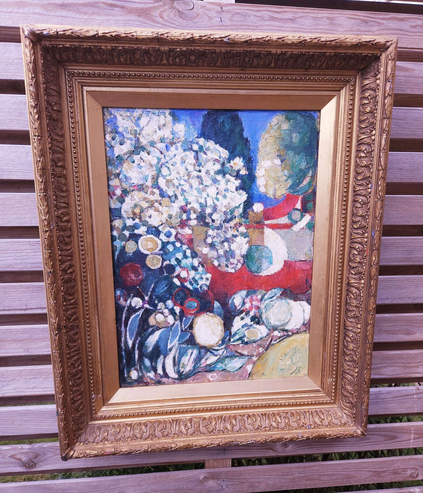 Oil Painting On Board In Victorian Frame By Suffolk Artist John Sergeant B.1933 photo Art